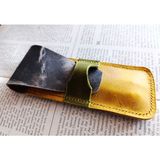 Crazy Hors Hakiki Deri El Emeği Özel Kalemleriniz Için Kalemlik Kalem Kutu 27 cm 6 cm W103 - Kahve - Gold
