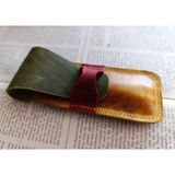 Crazy Hors Hakiki Deri El Emeği Özel Kalemleriniz Için Kalemlik Kalem Kutu 27 cm 6 cm W129 - Kahverengi - Bakır