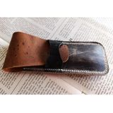 Crazy Hors Hakiki Deri El Emeği Özel Kalemleriniz Için Kalemlik Kalem Kutu 27 cm 6 cm W130 - Kahverengi