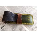Crazy Hors Hakiki Deri El Emeği Özel Kalemleriniz Için Kalemlik Kalem Kutu 27 cm 6 cm Xe7 - Kahve