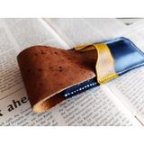 Crazy Hors Hakiki Deri El Emeği Özel Kalemleriniz Için Kalemlik Kalem Kutu 27 cm 6 cm Zmr3 - Kahve - Gold