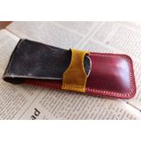 Crazy Hors Hakiki Deri El Emeği Özel Kalemleriniz Için Kalemlik Kalem Kutu 27 cm 6 cm Zmr5 - Kahve - Gold
