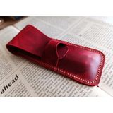 Crazy Hors Hakiki Deri El Emeği Özel Kalemleriniz Için Kalemlik Kalem Kutu 27 cm 6 cm Zmr6 - Bordo