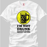 Crazy I'm Not Drunk Erkek T-Shirt - XXL - Beyaz