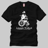 Crazy Johnie Walked Erkek Tişört - S - Siyah