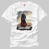 Crazy Justice League Superman On Battlefield Erkek Tişört - XXL - Beyaz