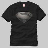 Crazy Man Of Steel Black Logo Erkek T-Shirt - Siyah