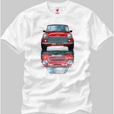 Crazy Mini Cooper Old And New Erkek T-Shirt - Beyaz