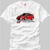 Crazy Mitsubishi Evolution VI Tommi Makinen Erkek T-Shirt - XXL - Beyaz