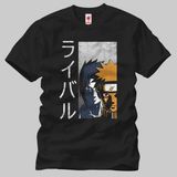 Crazy Naruto Rivals Erkek T-Shirt - XS - Siyah