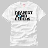 Crazy Respect Your Elders Bmw Erkek Tişört - Beyaz