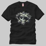 Crazy S Shield Over Skull Erkek T-Shirt - XXL - Siyah