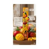 Crazy Shops Time 24 Mango Oda Kokusu 55 ml - Dekoratif Cam Şişe Bambu Çubuklu Oda Parfümü - Meyve Esintili Uzun Süreli Ev ve Ofis Kokusu - Acı Kahve - --