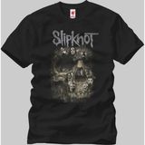 Crazy Slipknot Skull Group Erkek T-Shirt - XXL - Siyah