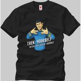 Crazy Star Trek Trek Yourself Erkek T-Shirt - M - Siyah