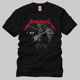 Crazy Star Wars Darth Vader Guitar Erkek Tişört - XL - Siyah