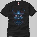 Crazy Star Wars Darth Vader Neon Erkek T-Shirt - Siyah