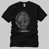Crazy Star Wars Death Star Prototype Erkek Tişört - L - Siyah