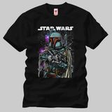 Crazy Star Wars Epic Boba Fett Erkek Tişört - M - Siyah