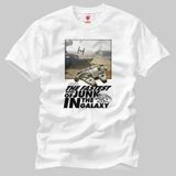 Crazy Star Wars Falcon Graphic Erkek Tişört - XL - Beyaz
