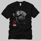 Crazy Star Wars Kylo Ren Face Erkek Tişört - XS - Siyah
