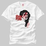 Crazy Star Wars Minimalist Leia Erkek Tişört - XS - Beyaz