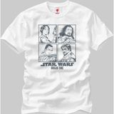 Crazy Star Wars Rogue One Heroes Erkek T-Shirt - XXL - Beyaz
