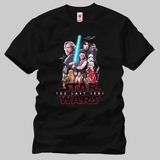 Crazy Star Wars The Last Jedi Collage Erkek Tişört - XXL - Siyah