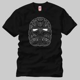 Crazy Star Wars Tie Fighter Calavera Erkek Tişört - Siyah
