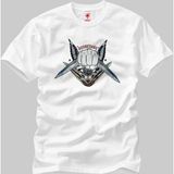 Crazy Suicide Squad Boomerang Fist Tattoo Art Erkek T-Shirt - XL - Beyaz