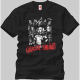 Crazy Suicide Squad Grunge Group Erkek T-Shirt - XL - Siyah