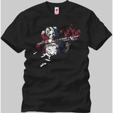 Crazy Suicide Squad Harley Graffiti Erkek T-Shirt - XS - Siyah