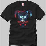 Crazy Suicide Squad Harley Icon HAHA Erkek T-Shirt - XL - Siyah