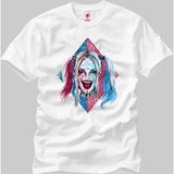 Crazy Suicide Squad Harley Laugh Erkek T-Shirt - XS - Beyaz
