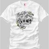 Crazy Suicide Squad Lucky You Playing Cards Erkek T-Shirt - XXL - Beyaz