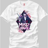 Crazy Suicide Squad Mad Love Erkek T-Shirt - XXL - Beyaz