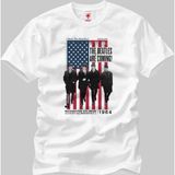 Crazy The Beatles Beatles Are Coming Erkek T-Shirt - XS - Beyaz