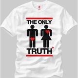 Crazy The Only Truth Erkek T-Shirt - XS - Beyaz