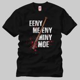 Crazy The Walking Dead Eeny Meeny Miny Moe Erkek Tişört - Siyah