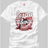 Crazy Vespa Istanbul Erkek T-Shirt - XL - Beyaz
