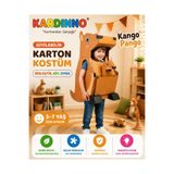 CRE ART Çocuk Kango Pango Karton Kostüm, 3-5 Yaş, Kerman012907, Çok Renkli