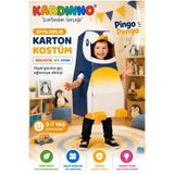 CRE ART Çocuk Smokinli Pingo Pengo Kostümü, 6-7 Yaş, Kerman012909, Siyah Beyaz