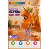CRE ART Orange Uni Eğitici Oyuncak Karton Giyilebilir Çocuk Kostümü Etkinlik Parti Kostümü, Kerman013249