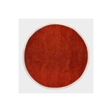 Crea Decolux Azade 8200 Kiremit Daire Özel Kaymaz Tabanlı Pamuk Dokuma Kilim, Kiremit, 160 x 160