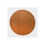 Crea Decolux Azade 8203 Hardal Daire Özel Kaymaz Tabanlı Pamuk Dokuma Kilim, Hardal, 160 x 160