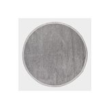 Crea Decolux Azade 8205 Gri Daire Özel Kaymaz Tabanlı Pamuk Dokuma Kilim, Gri, 160 x 160