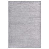 Crea Decolux Azade 8205 Gri Özel Kaymaz Tabanlı Pamuk Dokuma Kilim, Gri, 100 x 200