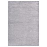 Crea Decolux Azade 8205 Gri Özel Kaymaz Tabanlı Pamuk Dokuma Kilim, Gri, 200 x 300