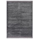 Crea Decolux Azade 8206 Antrasit Özel Kaymaz Tabanlı Pamuk Dokuma Kilim, Antrasit, 160 x 230