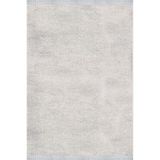 Crea Decolux Azade 8208 Beyaz Özel Kaymaz Tabanlı Pamuk Dokuma Kilim, Beyaz, 160 x 230